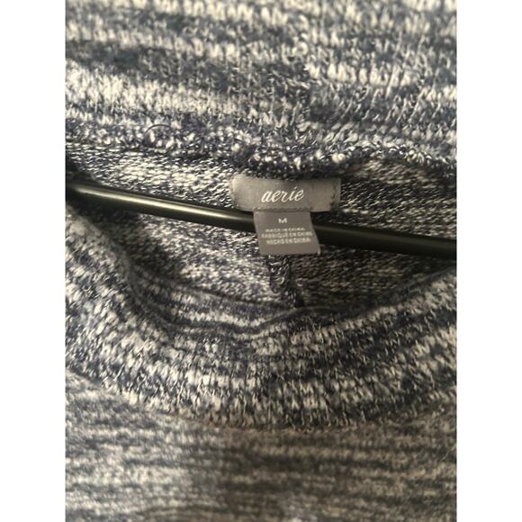 Aerie Soft Blue Cowl Neck Sweater Medium - Picture 2 of 4